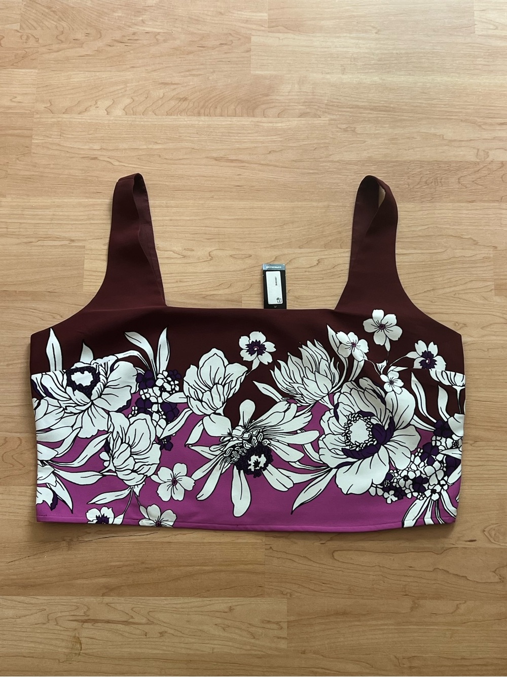NWT EXPRESS FLORAL CROP TOP TANK XL